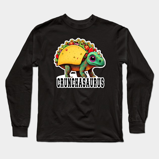 Tacosaurus baby taco Long Sleeve T-Shirt by TaansCreation 